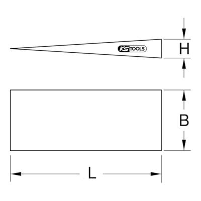 KS Tools 963.2208 Brozeplus flenspie 105 x 19 x 13 mm
