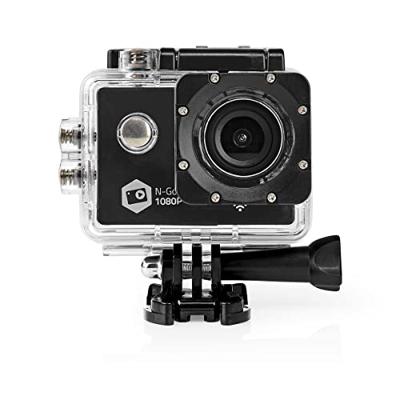 Nedis Action Cam | 1080p@30fps | 12 MPixel | Zwart | 1 stuks - ACAM21BK ACAM21BK