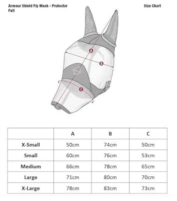 Le Mieux Vliegenmasker Armour donkerblauw maat:xs
