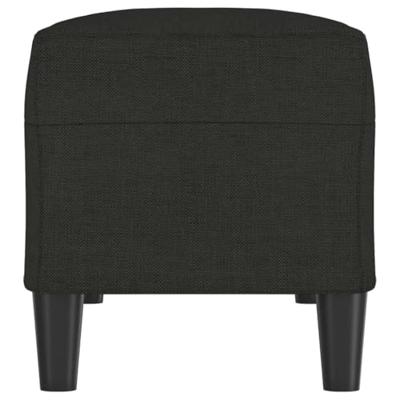 Bankje 100x35x41 cm stof zwart