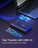 Inateck FE3003 HDD-/SSD-behuizing Zwart 2.5/3.5 - thumbnail