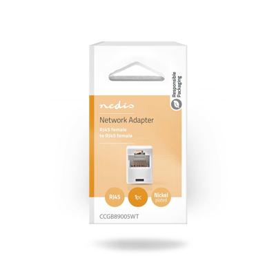Netwerkkoppeling | CAT5 | Onafgeschermd | RJ45 Female | RJ45 Female | Recht | ABS