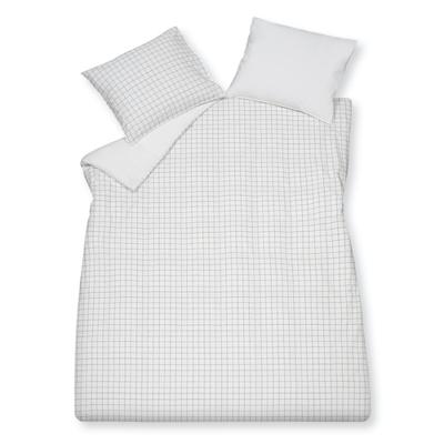 VanDyck PURE 54 percale Check anthracite Dekbedovertrek