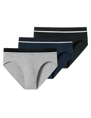3-pack heren Heup slip 95/5 - Biologisch katoenen midi heren onderbroeken - ondergoed heren