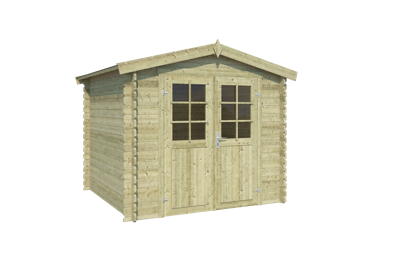 Blokhut Ingo 230x175 Olijfgroen Geimpregneerd Outdoor Life - Outdoor life