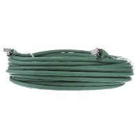 Telegärtner 100009118 RJ45 Netwerkkabel, patchkabel CAT 6A S/FTP 15.00 m Groen Vlambestendig, Snagless, Pair afscherming, Afgeschermd (dubbel), Halogeenvrij,