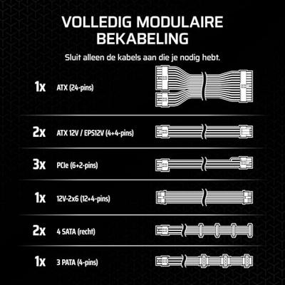 Voedingsbron Corsair CP-9020270-EU 850 W - thumbnail