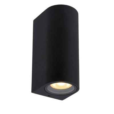 Lucide ZARO - Wandspot / Wandlamp Binnen/Buiten - 2xGU10 - IP65 - Zwart