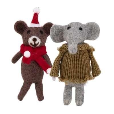 CUPID & COMET BENEDICT BEER EN EVA OLIFANT DUO WOL CUPID & COMET BENEDICT BEER EN EVA OLIFANT DUO WOL