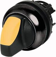 Eaton (Moeller) lichtkeuzeknop m.knevelg. M22S-WRLK-Y 2 stand.,geel RMQ-titanium frontelement voor keuzeschakelaar 4015082168308 - thumbnail