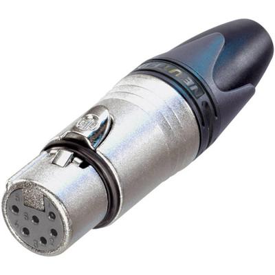 Neutrik NC6FXX XLR-connector Bus, recht Aantal polen: 6 Zilver 1 stuk(s) Neutrik NC6FXX XLR-connector Bus, recht Aantal polen: 6 Zilver 1 stuk(s)
