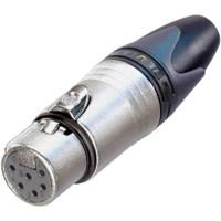 Neutrik NC6FXX XLR-connector Bus, recht Aantal polen: 6 Zilver 1 stuk(s) - thumbnail
