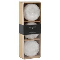 Countryfield drijfkaars bollie wit 7 cm set van 3 | 12 stuks - thumbnail