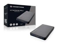 Conceptronic 2,5 Harddisk Box Mini USB 3.0 Stroomvoorziening via USB - thumbnail