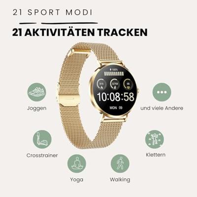 XCOAST SIONA 2 Smartwatch Goud - thumbnail