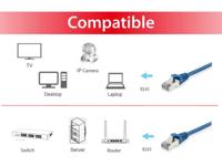 Equip 605537 RJ45 Netwerkkabel, patchkabel CAT 6 S/FTP 0.50 m Blauw Vergulde steekcontacten 1 stuk(s) - thumbnail
