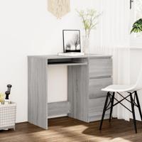 Bureau 90x45x76 cm bewerkt hout grijs sonoma eikenkleurig - thumbnail