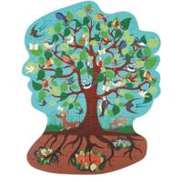 Scratch legpuzzel Vogelboom junior 60 cm groen 58 stukjes - thumbnail