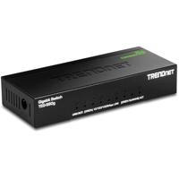 TRENDnet 8-poorts onbeheerde gigabit-schakelaar, TEG-S80G, Desktop Ethernet metalen schakelaar, Ethernet-splitter, ventilatorloos, 16 Gbps schakelcapaciteit, Plug & Play, levenslange bescherming, - thumbnail