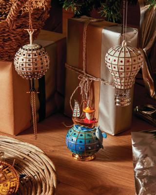 Alessi Fleurs de Jori Kerstornament 'Mongolfiera Reale'