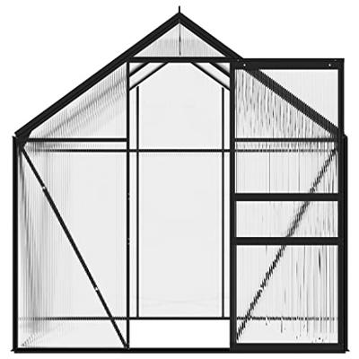 VidaXL Tuinkas 2,47 m³ aluminium antracietkleurig