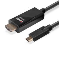 Lindy 43315 video kabel adapter 5 m USB Type-C HDMI Type A (Standaard) Zwart - thumbnail
