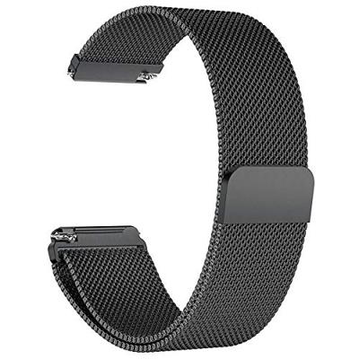 Fitbit Versa 1 / 2 & Lite milanese bandje - Maat: Small - Zwart - thumbnail