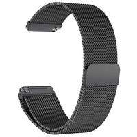 Fitbit Versa 1 / 2 & Lite milanese bandje - Maat: Large - Zwart - thumbnail