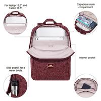 Laptoptas Rivacase Anvik Rood 13" - thumbnail