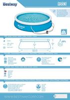 Bestway fast set zwembad (met filterpomp), 366x76cm - thumbnail