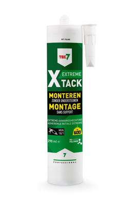 Tec7 X-Tack patroon Snelle montagekit 290ml Wit - 534525000