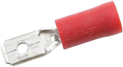 SPAHN platte stekkers blade terminal insulated red 100pcs.