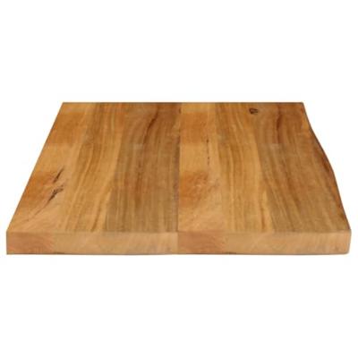 Tafelblad met natuurlijke rand 90x60x2,5 cm massief mangohout