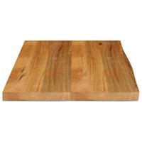 Tafelblad met natuurlijke rand 90x60x2,5 cm massief mangohout - thumbnail