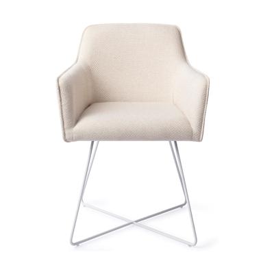 Jesper Home Eetkamerstoel 'Hofu' Cross White, kleur Enoki