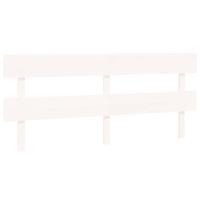 Hoofdbord 184x3x81 cm massief grenenhout wit - thumbnail
