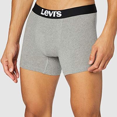 Levi's Solid Basic Boxershort 6-Pack Grijs - Maat XL - Kleur: Grijs | Soccerfanshop