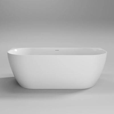 Half Vrijstaand Bad Sanilux Moon 180x80x60 cm Glans Wit Half Vrijstaand Bad Sanilux Moon 180x80x60 cm Glans Wit