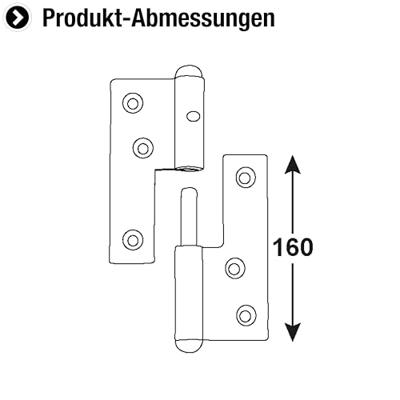 Connex Deurpaumel Rechts 160Mm Bvz - DYB2006591