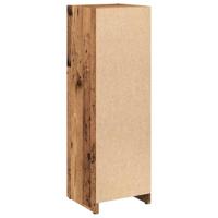 Badkamerkast 30x30x95 cm bewerkt hout oud houtkleurig - thumbnail