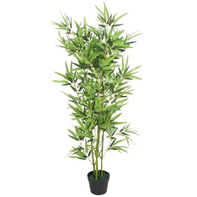 VidaXL Kunstplant met pot bamboe 120 cm groen