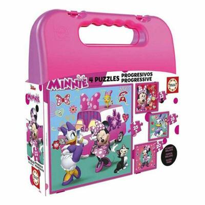 Set van 4 Puzzels Educa Minnie & The Happy Helpers