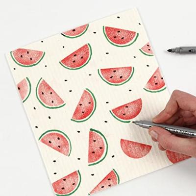 Creativ Company Dubbelzijdige textielstiften - basiskleuren, 6st.
