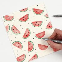 Creativ Company Dubbelzijdige textielstiften - basiskleuren, 6st. - thumbnail