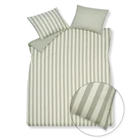 Vandyck home 97 cotton tencel smoke green Dekbedovertrek - thumbnail