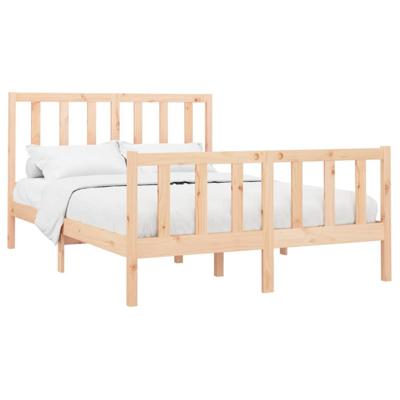 Bedframe zonder matras massief grenenhout 160x200 cm