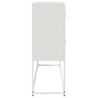 Dressoir 100,5x39x107 cm koudgewalst staal wit - thumbnail