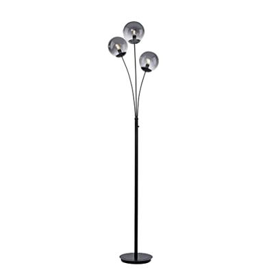 Just Light Zwarte vloerlampBig Widow 3-lichts - 14603-18