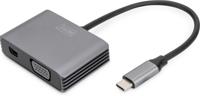 Digitus DA-70825 video kabel adapter 0,2 m USB Type-C Mini DisplayPort + VGA Grijs - thumbnail