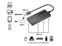 Equip 128956 USB 3.2 Gen 1-hub 4 poorten Zwart - thumbnail